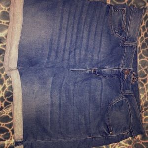 Denim shorts